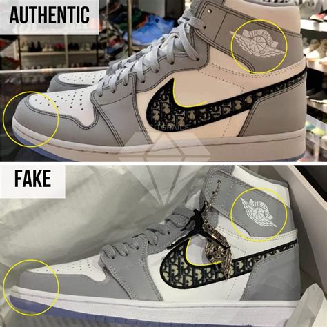 REAL VS FAKE! NIKE X DIOR JORDAN 1 COMPARISON!.